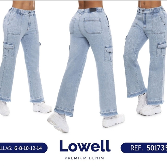 Jeans Colombian, Brand NYE, Size 12-14. flared trousers. - Picture 2 of 2